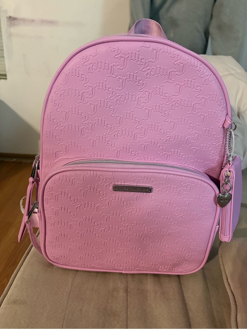 Juicy Couture “Fondant Pink” Logo Backpack